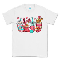 White valentines day coffee cups (1) Classic Tee - OliviaCreatesArt