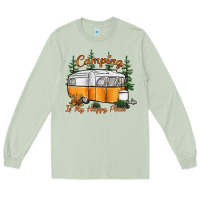 Matcha camping is my happy place Long Sleeve Tee - SublimationCraftShop