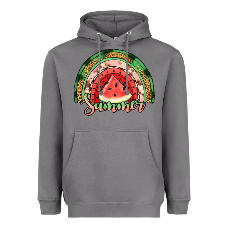 Watermelon Summer Rainbow Heavyweight Hoodie by Jasminsmagicworld | Teevron