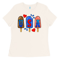 Usa Popsicles Ladies Tee | Teevron