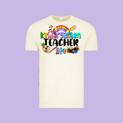 Kindergarten Teacher Life Vintage Tee Designed By Lillyallendesigns
