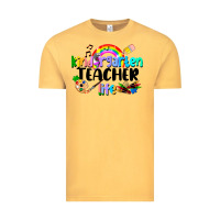 Vintage Mustard Kindergarten Teacher Life Vintage Tee - LillyAllenDesigns
