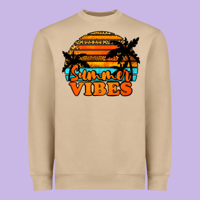 Summer Vibes Heavyweight Sweatshirt Designed By Jasminsmagicworld
