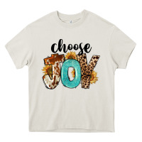 Cream Western Choose Joy Heavy Core Tee - FaDigitalArtStudio