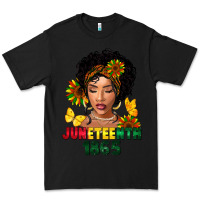 Black juneteenth 1865 black woman Premium Tee - FaDigitalArtStudio