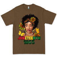 Cacao juneteenth 1865 black woman Premium Tee - FaDigitalArtStudio