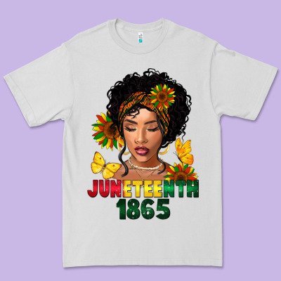 Juneteenth 1865 Black Woman Premium Tee Designed By Fadigitalartstudio