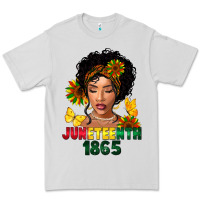 Dove Grey juneteenth 1865 black woman Premium Tee - FaDigitalArtStudio