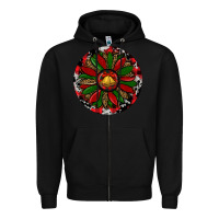 Black Sunflower Christmas Zipper Hoodie - RanaPortraitStore