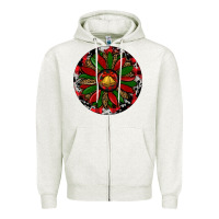 Oatmeal Heather Sunflower Christmas Zipper Hoodie - RanaPortraitStore