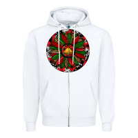 White Sunflower Christmas Zipper Hoodie - RanaPortraitStore