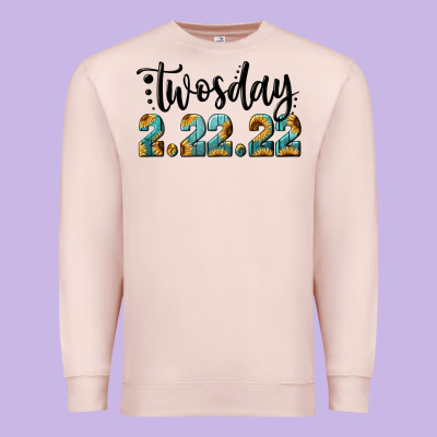 2 22 22 Twosday Premium Sweatshirt Designed By Ranaportraitstore