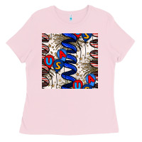 Bubblegum Pink usa balloons seamless pattern Ladies Tee - BundleAndBundleShop