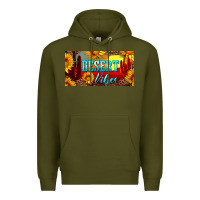 Army Green desert vibes license plate Premium Hoodie - Artiststas
