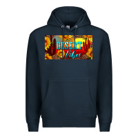 Navy desert vibes license plate Premium Hoodie - Artiststas