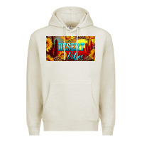 Oatmeal Heather desert vibes license plate Premium Hoodie - Artiststas