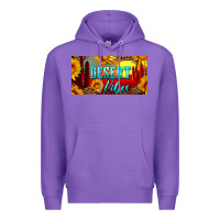 Purple desert vibes license plate Premium Hoodie - Artiststas