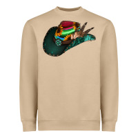 Mushroom aztec sunflower cowboy hat Heavyweight Sweatshirt - Jasminsmagicworld
