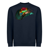 Navy aztec sunflower cowboy hat Heavyweight Sweatshirt - Jasminsmagicworld