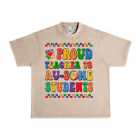 French Oak Proud Teacher to au-some student Urban Heavy Tee - CowhideDigitalArt