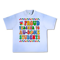 Grape Ice Proud Teacher to au-some student Urban Heavy Tee - CowhideDigitalArt