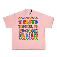 Salmon Proud Teacher to au-some student Urban Heavy Tee - CowhideDigitalArt