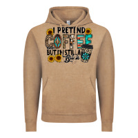 Vintage Coffee i pretend coffee Vintage Hoodie - RacoonDesign