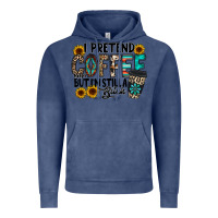 Vintage Denim i pretend coffee Vintage Hoodie - RacoonDesign