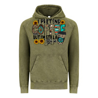 Vintage Olive i pretend coffee Vintage Hoodie - RacoonDesign
