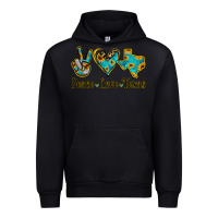 Black Peace Love Texas Urban Hoodie - Jasminsmagicworld