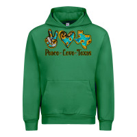 Emerald Peace Love Texas Urban Hoodie - Jasminsmagicworld