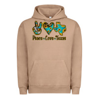 Pigment Burro Peace Love Texas Urban Hoodie - Jasminsmagicworld