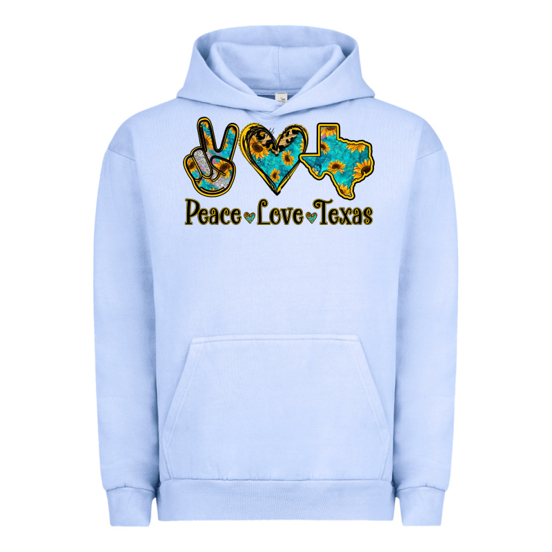 Peace Love Texas Urban Hoodie by Jasminsmagicworld | Teevron