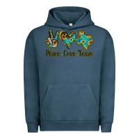 Pigment Midnight Navy Peace Love Texas Urban Hoodie - Jasminsmagicworld