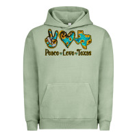 Pigment Oil Green Peace Love Texas Urban Hoodie - Jasminsmagicworld
