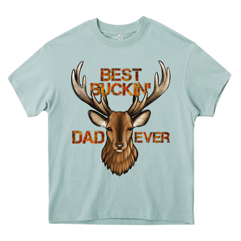 Best Buckin' Dad Ever Deer Heavy Core Tee by Jasminsmagicworld | Teevron
