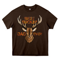 Chocolate Brown best buckin' dad ever deer Heavy Core Tee - Jasminsmagicworld
