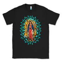 Black Our Lady Of Guadalupe Gemstone Sunflowers Classic Tee - FaDigitalArtStudio