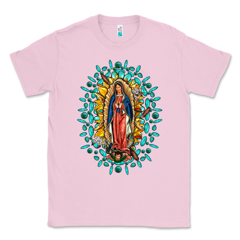 Our Lady Of Guadalupe Gemstone Sunflowers Classic Tee by FaDigitalArtStudio | Teevron