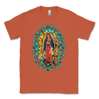 Copper Our Lady Of Guadalupe Gemstone Sunflowers Classic Tee - FaDigitalArtStudio