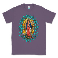 Lavender Our Lady Of Guadalupe Gemstone Sunflowers Classic Tee - FaDigitalArtStudio