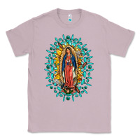 Lilac Our Lady Of Guadalupe Gemstone Sunflowers Classic Tee - FaDigitalArtStudio
