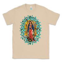 Mushroom Our Lady Of Guadalupe Gemstone Sunflowers Classic Tee - FaDigitalArtStudio