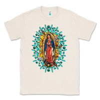 Natural Our Lady Of Guadalupe Gemstone Sunflowers Classic Tee - FaDigitalArtStudio