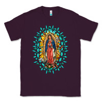Plum Our Lady Of Guadalupe Gemstone Sunflowers Classic Tee - FaDigitalArtStudio