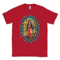 Red Our Lady Of Guadalupe Gemstone Sunflowers Classic Tee - FaDigitalArtStudio