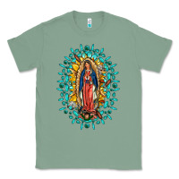 Sage Our Lady Of Guadalupe Gemstone Sunflowers Classic Tee - FaDigitalArtStudio