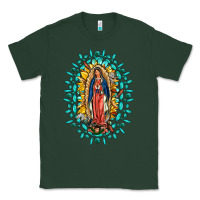 Sports Green Our Lady Of Guadalupe Gemstone Sunflowers Classic Tee - FaDigitalArtStudio