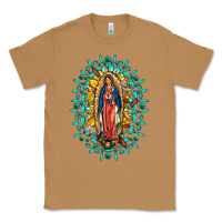 Toasted Coconut Our Lady Of Guadalupe Gemstone Sunflowers Classic Tee - FaDigitalArtStudio