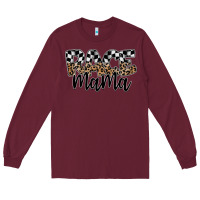 Burgundy race mama Long Sleeve Tee - SublimationCraftShop
